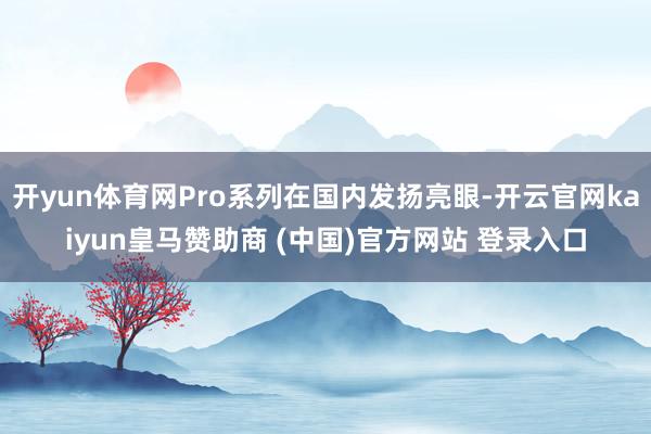 開yun體育網(wǎng)Pro系列在國內(nèi)發(fā)揚(yáng)亮眼-開云官網(wǎng)kaiyun皇馬贊助商 (中國)官方網(wǎng)站 登錄入口